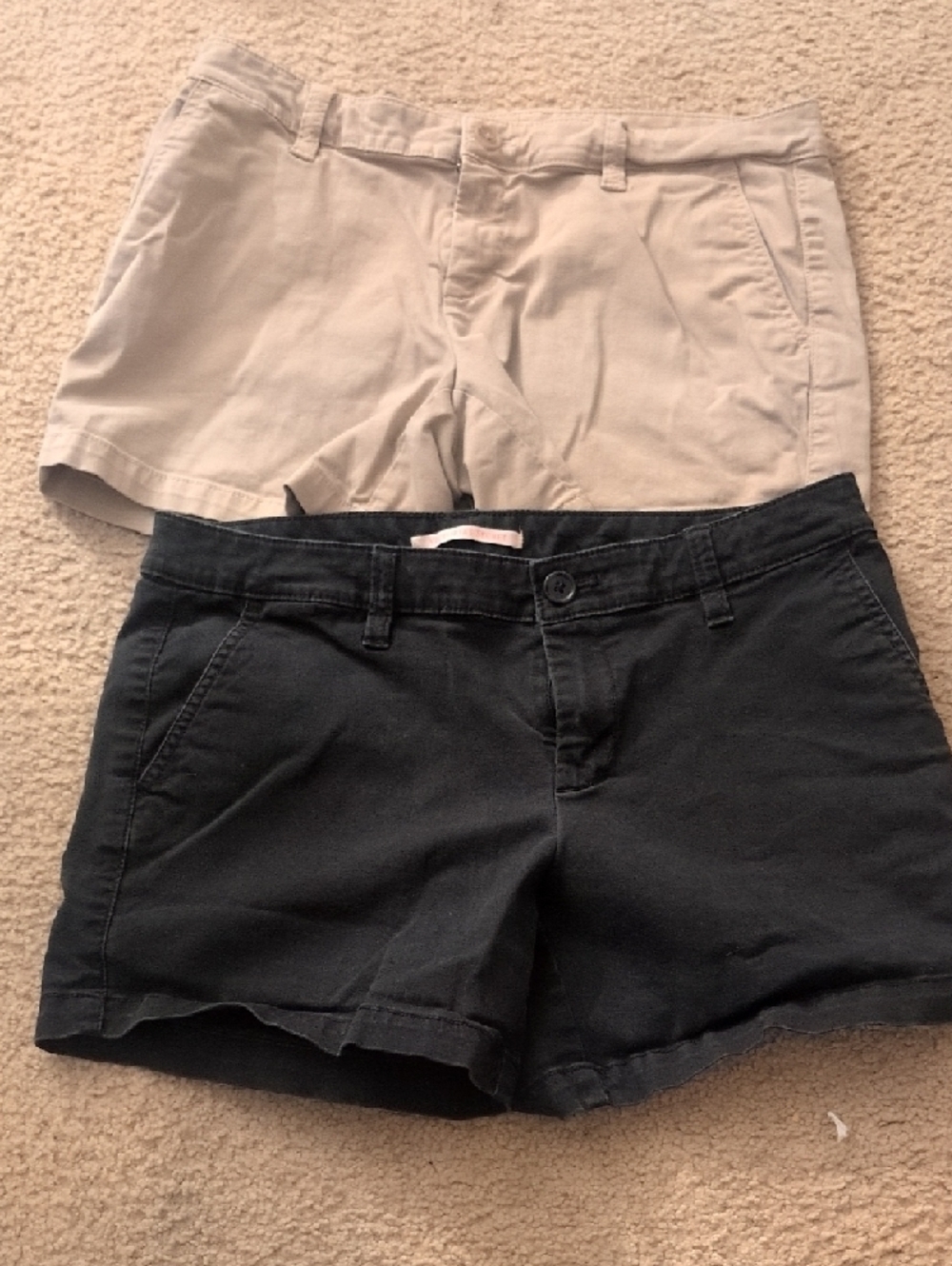 PINK Victoria's Secret Black & Beige Cargo Pocket Shorts - Picture 3 of 9